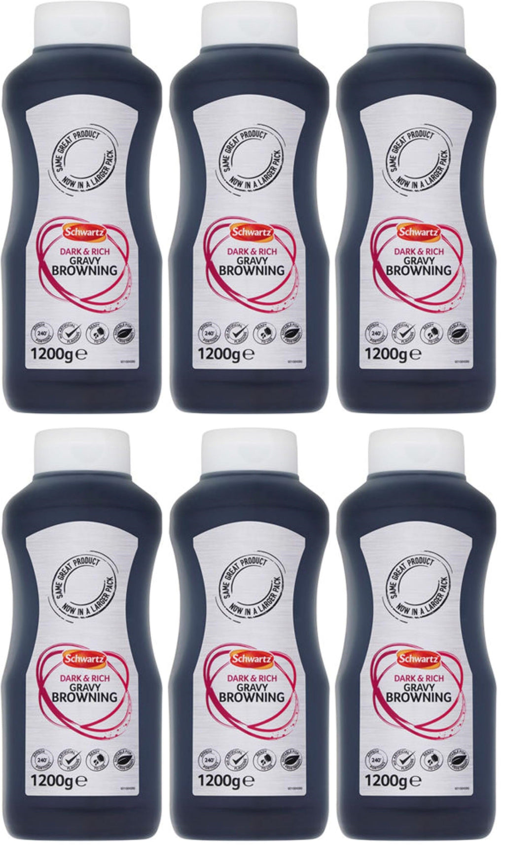 6 x Schwartz Dark & Rich Gravy Browning 1200G