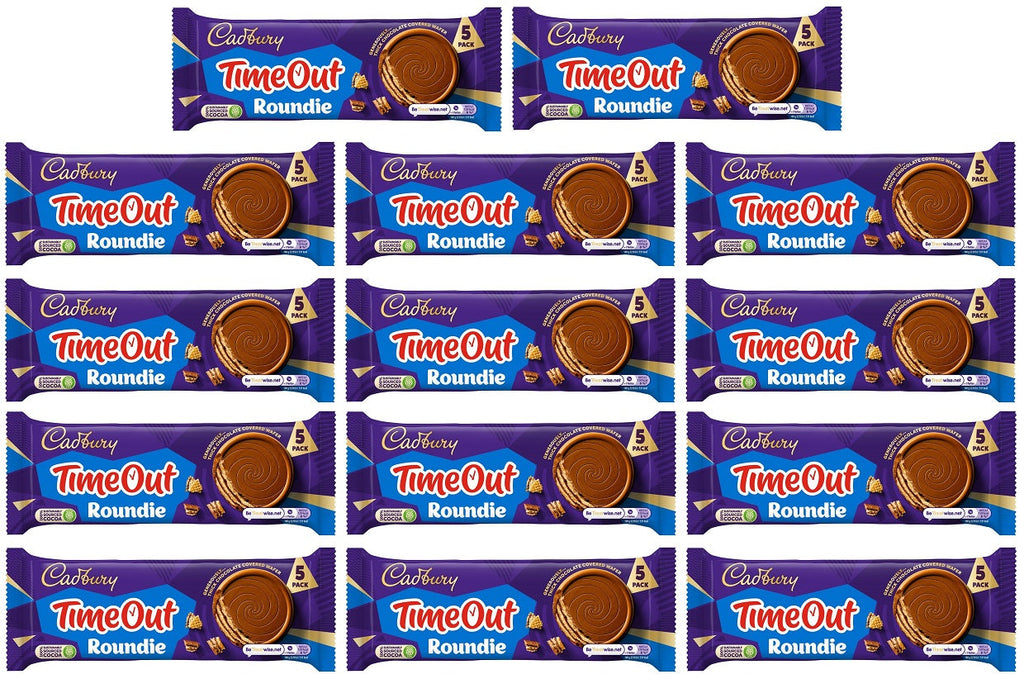 14 x Cadbury Time Out 5 Roundie 150G
