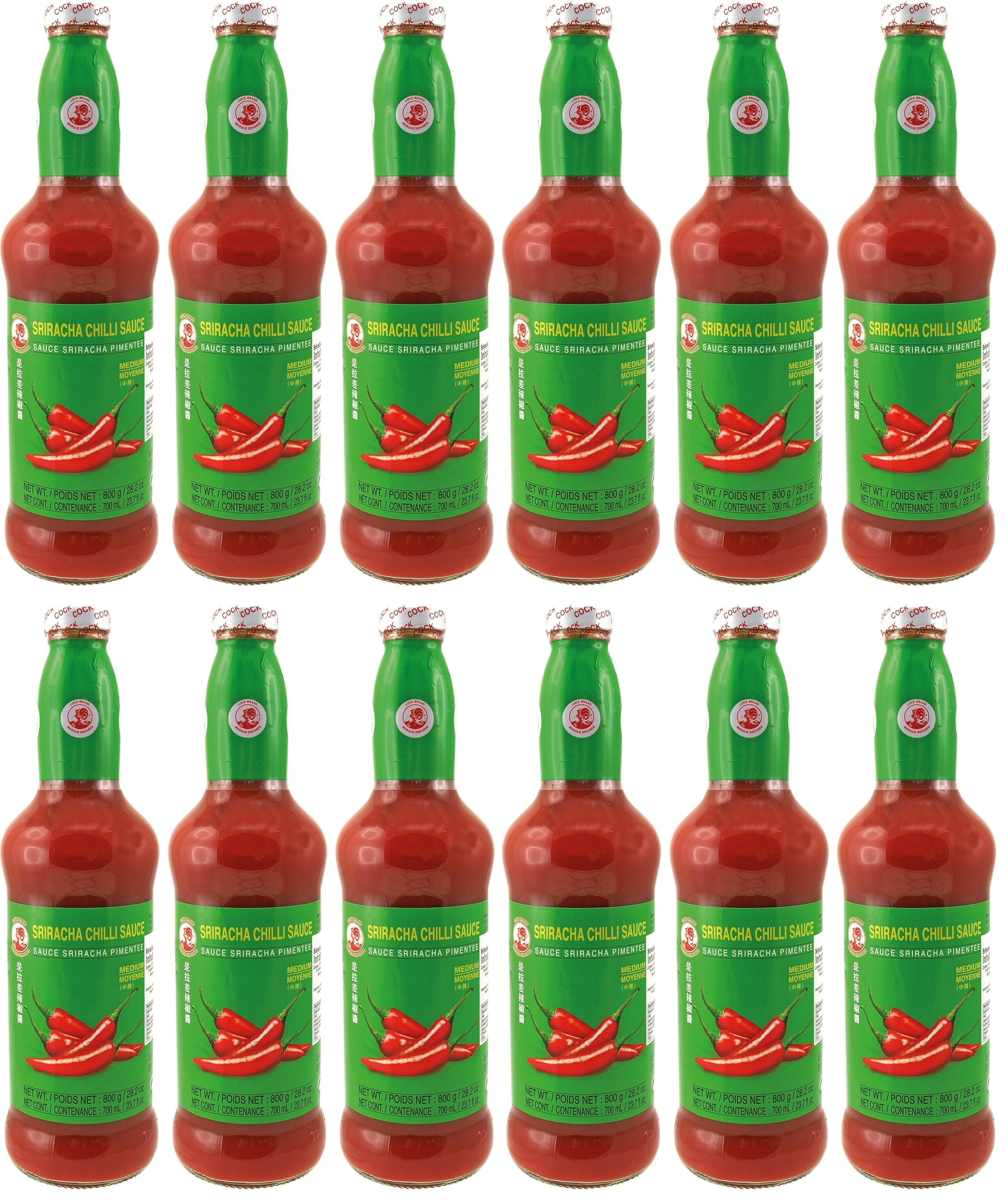 12 x Sriracha Sauce Chilli 800g