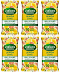 6 x Zoflora Antibacterial Wipes Lemon Zing  - 70 PACK