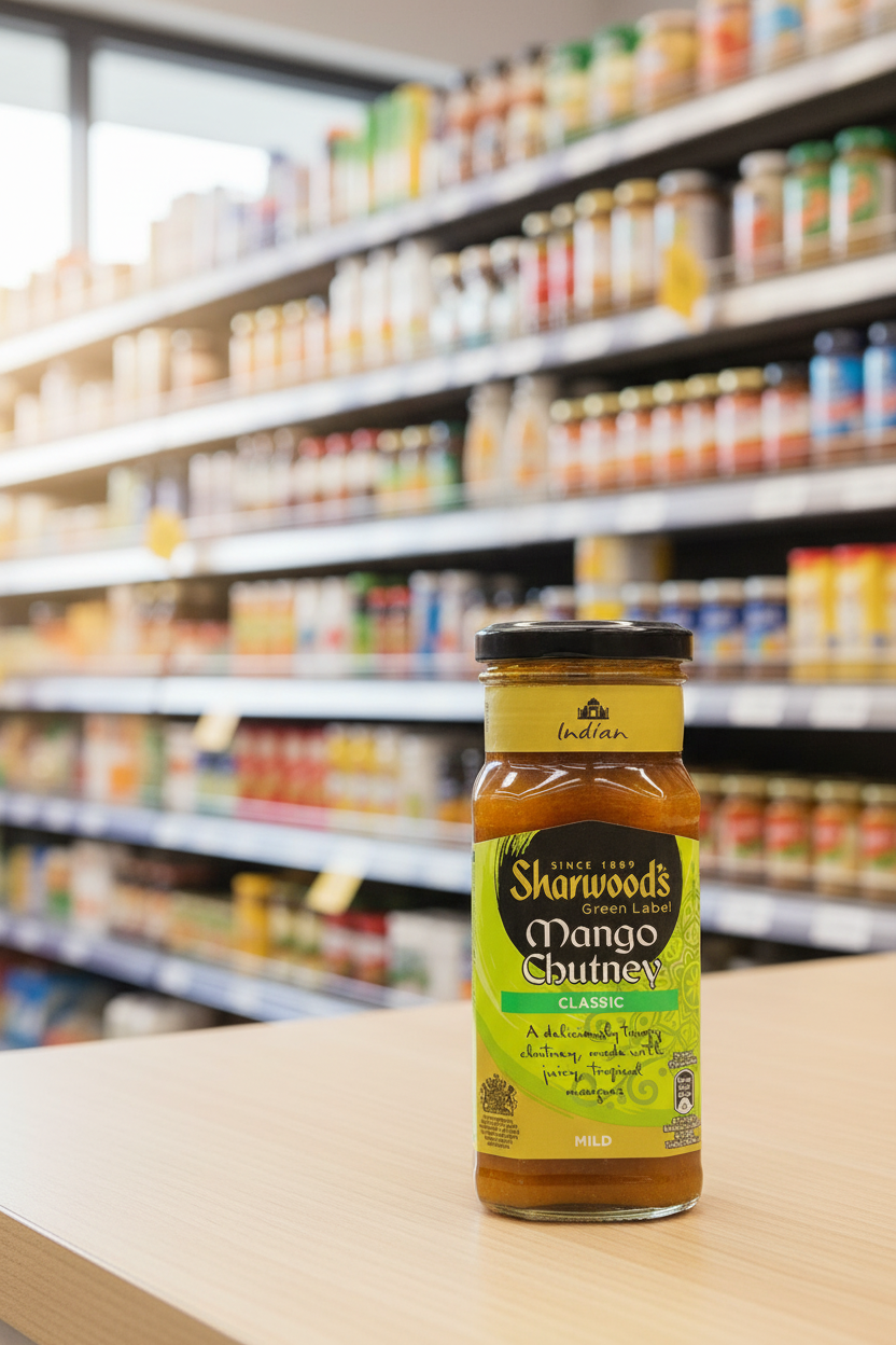6 x Sharwood's Green Label Mango Chutney 360G