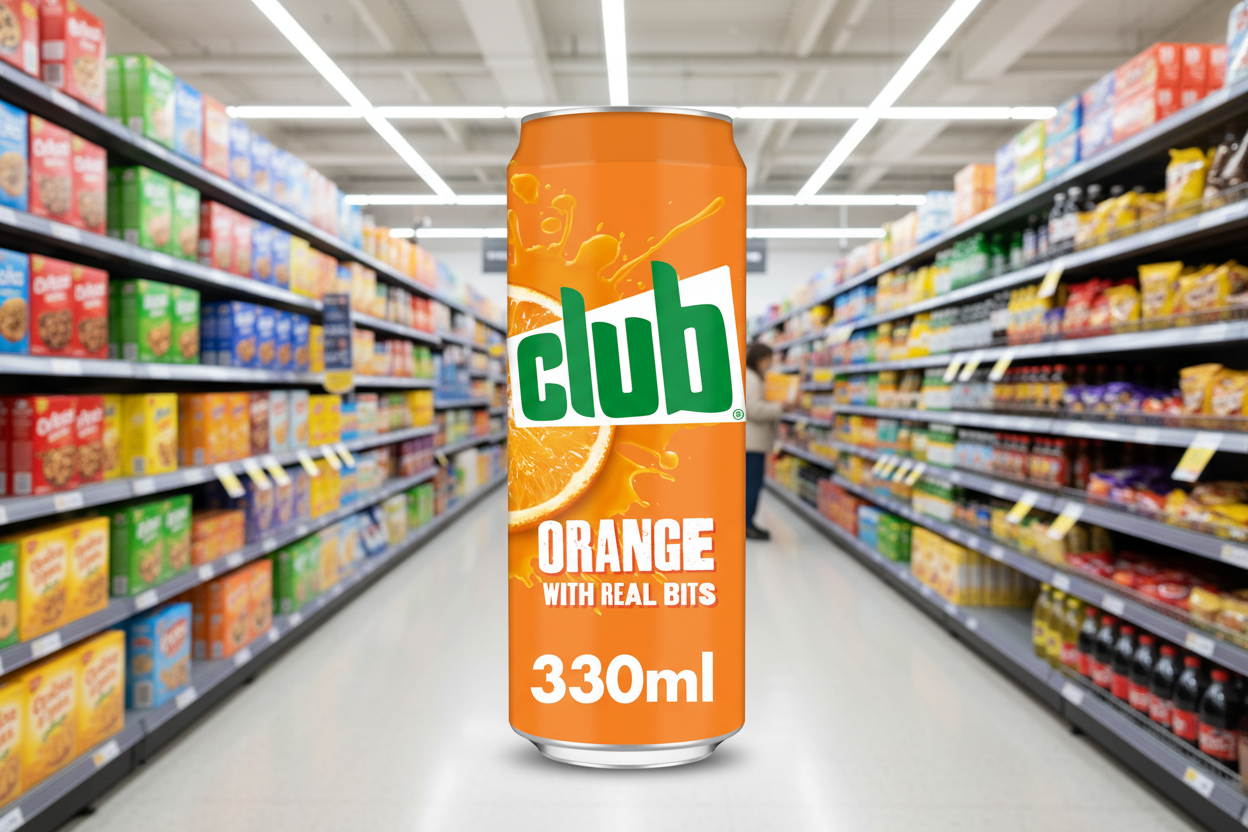 6 x Club Orange Cans - 330Ml