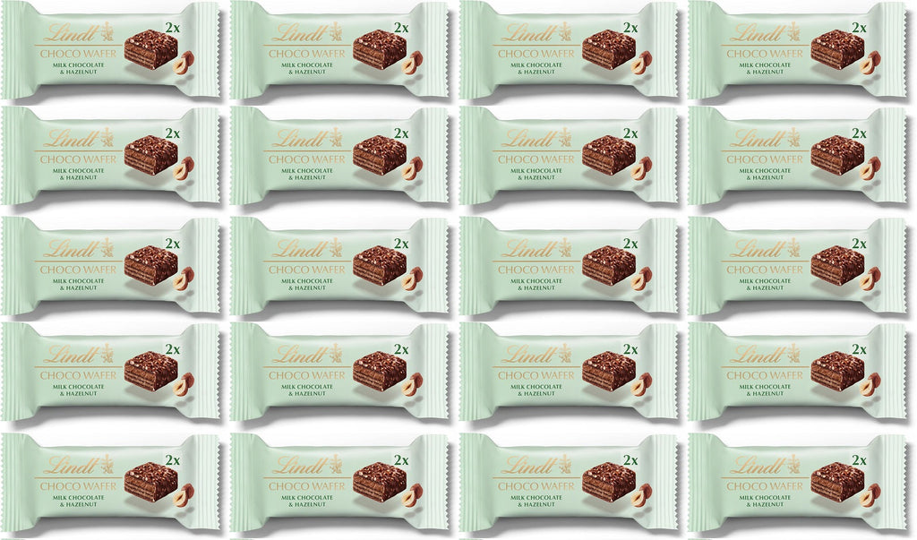 20 x Lindt Choco Wafer Milk Hazelnut  - 30GM