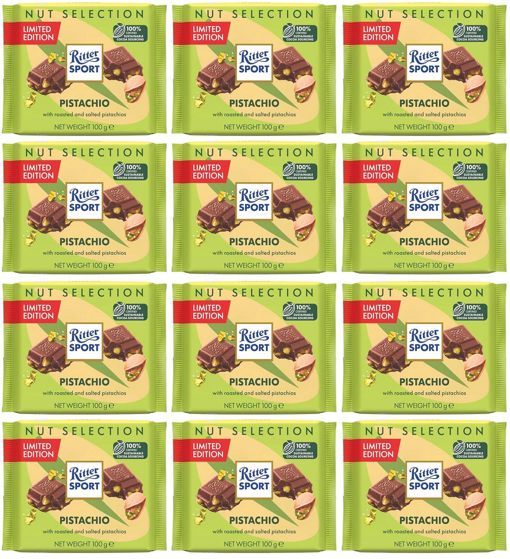 12 x Ritter Sport Pistachio - 100G