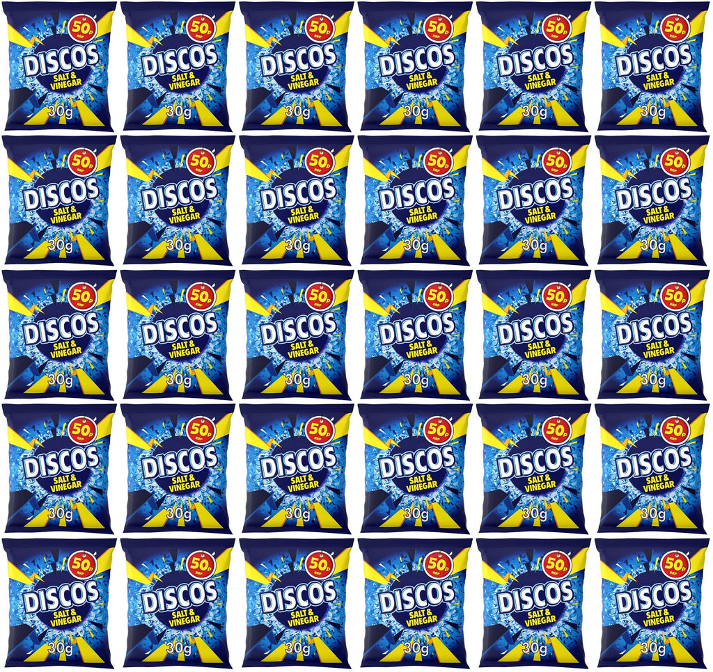 30 x Kp Discos Salt & Vinegar - 30GM