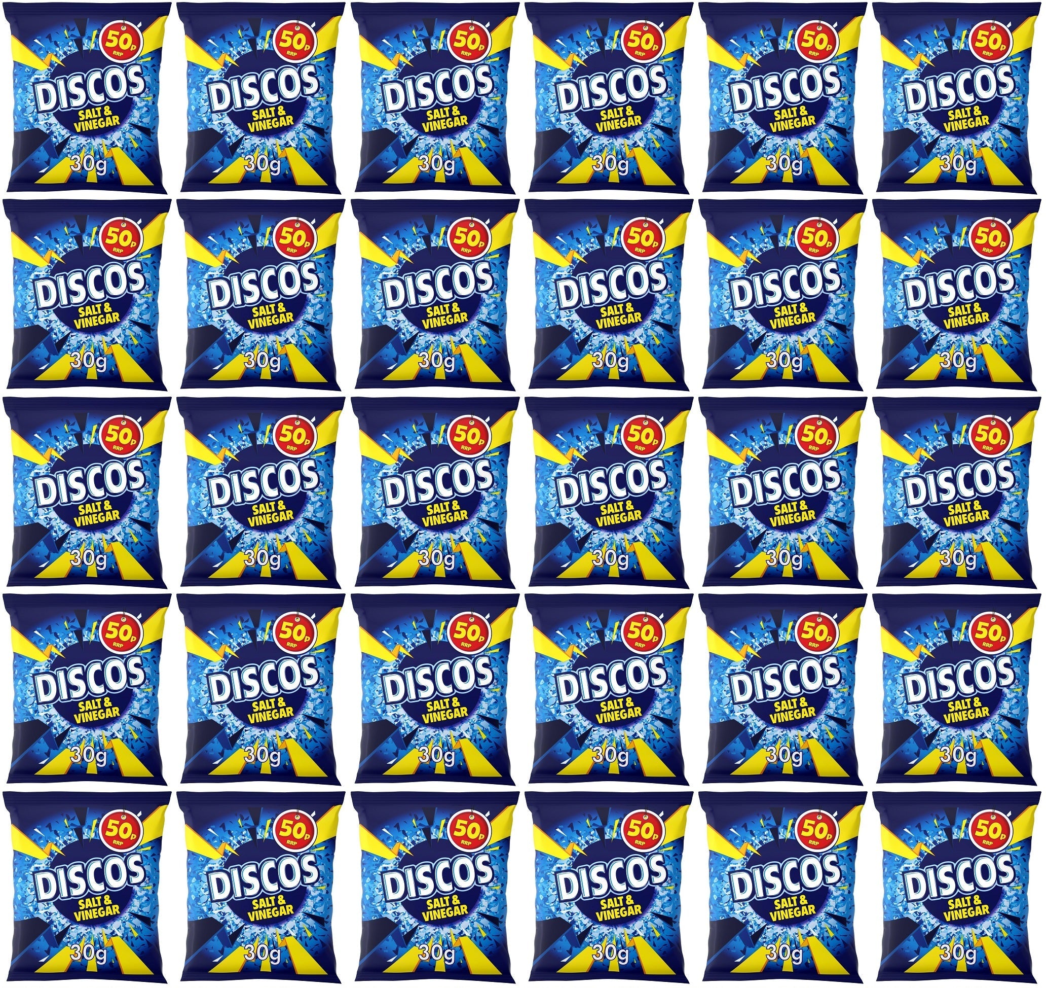 30 x Kp Discos Salt & Vinegar - 30GM