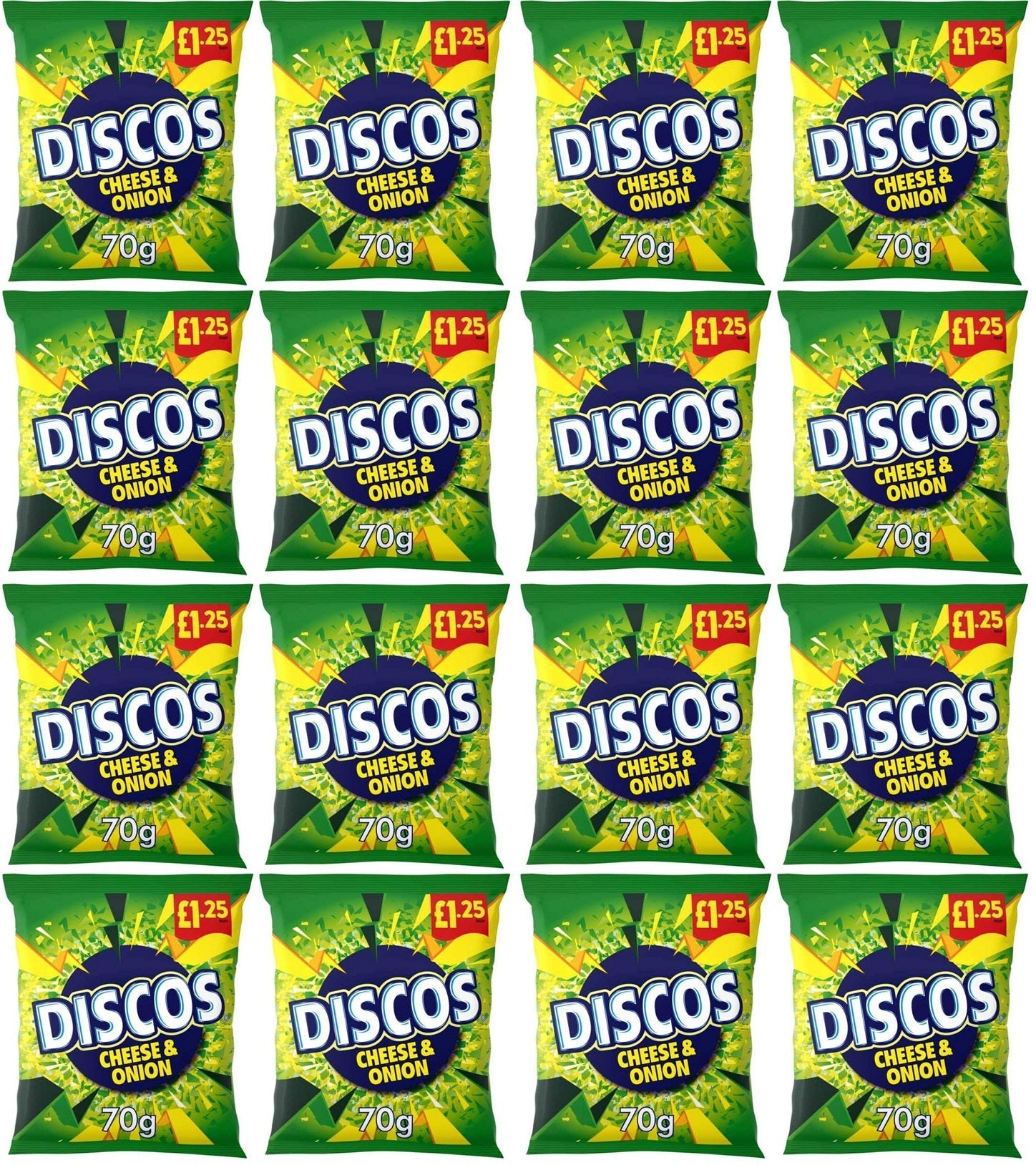 16 x Kp Discos Cheese & Onion - 70GM