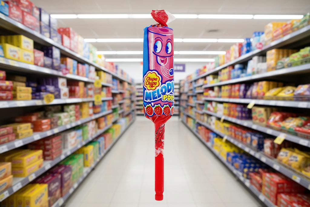 24 x Chupa Chups Melody Pops Strawberry 15G