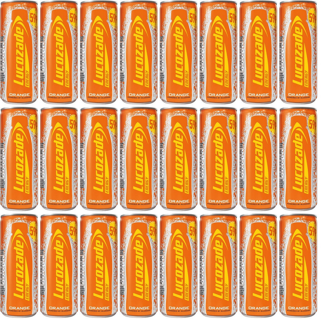 24 x Lucozade Energy Orange Can - 250ML