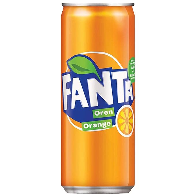 4 x Fanta Orange Cans 6 Pk 6X330Ml