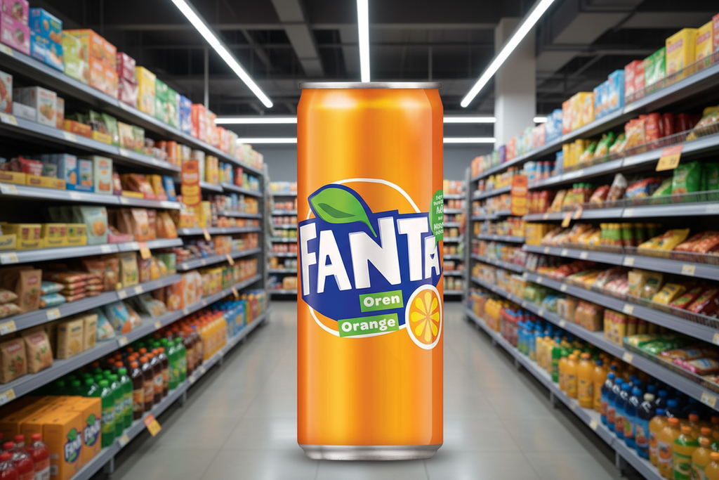 4 x Fanta Orange Cans 6 Pk 6X330Ml