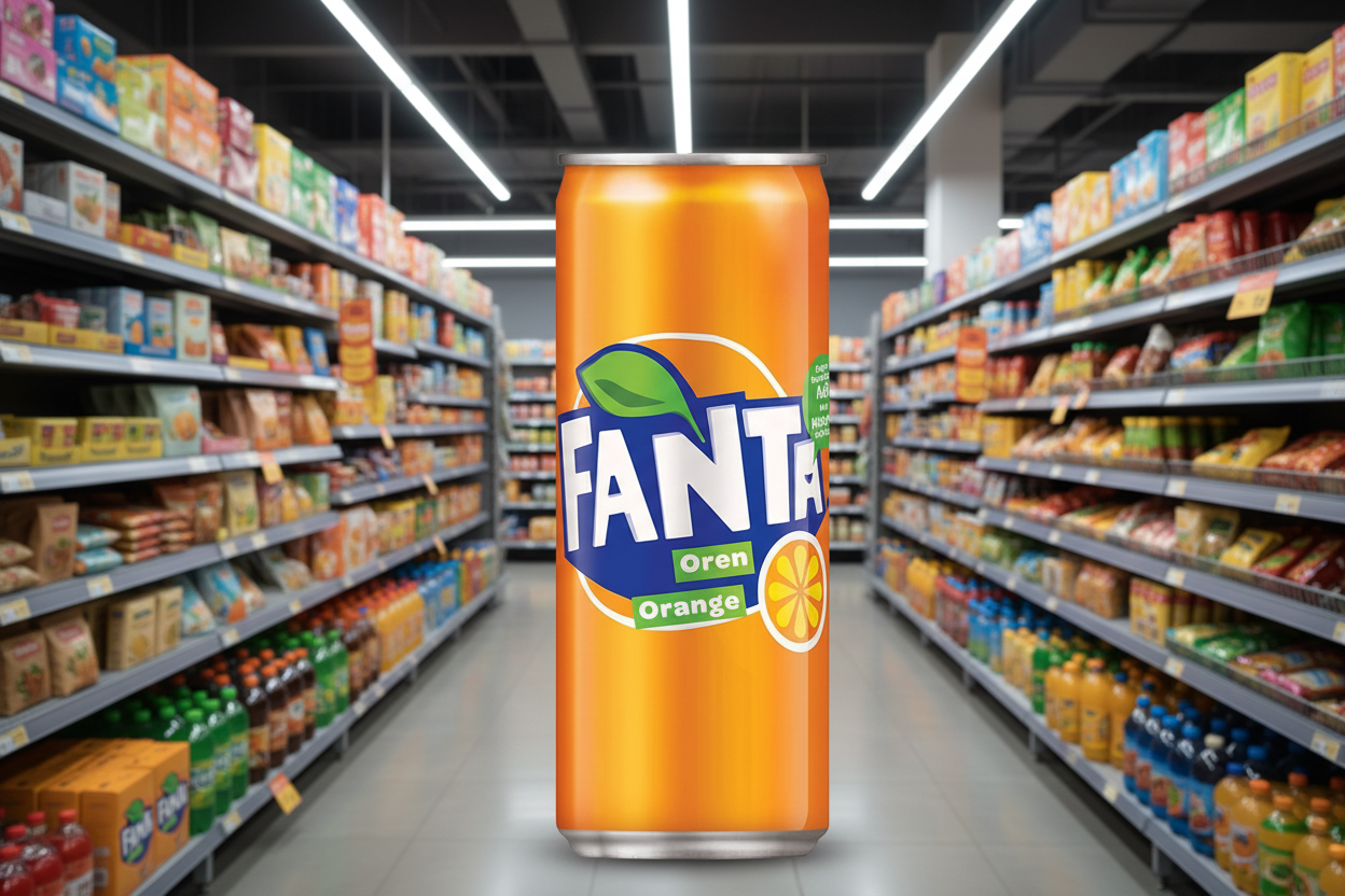 4 x Fanta Orange Cans 6 Pk 6X330Ml