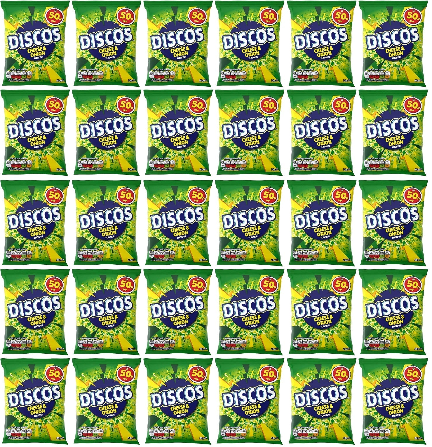 30 x Kp Discos Cheese & Onion - 30GM