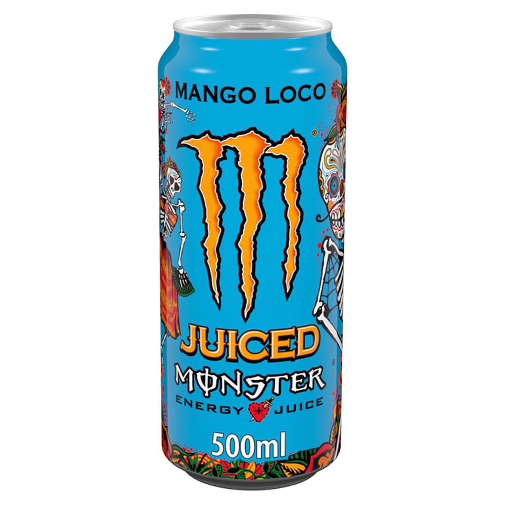 24 x Monster Mango Loco Energy + Juice 500Ml