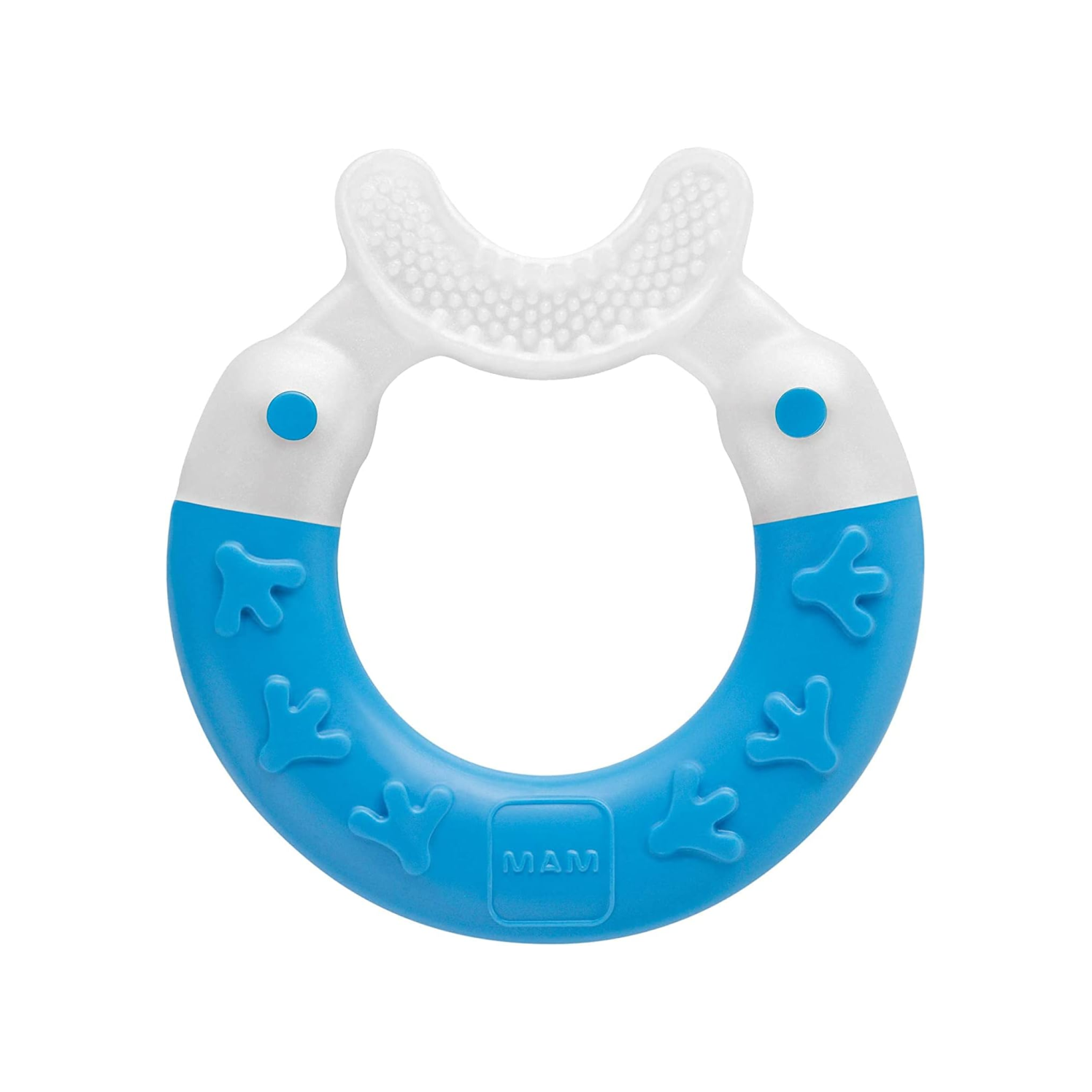 MAM Bite & Brush Teether Ring - Blue