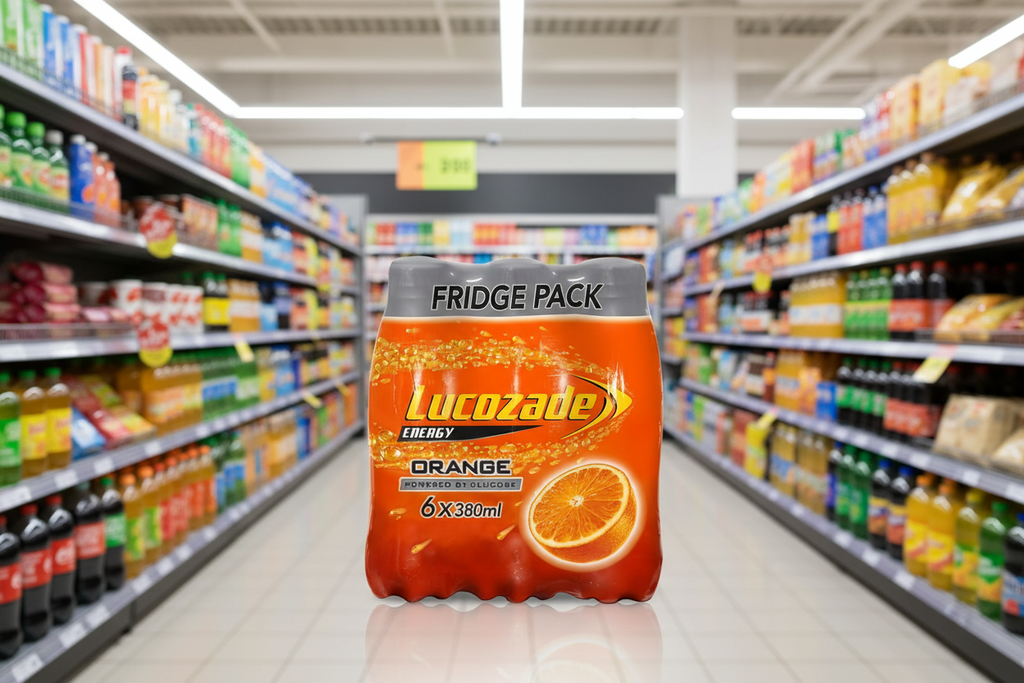 4 x Lucozade Energy Orange 6Pk - 6X380ML