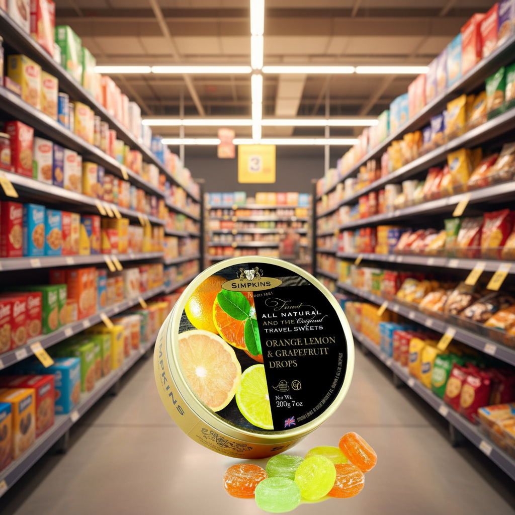6 x Simpkins Orange Lemon & Grapefruit Drops - 200g