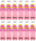 12 x Lucozade Energy Zero Sugar Drink Pink Lemonade 500Ml