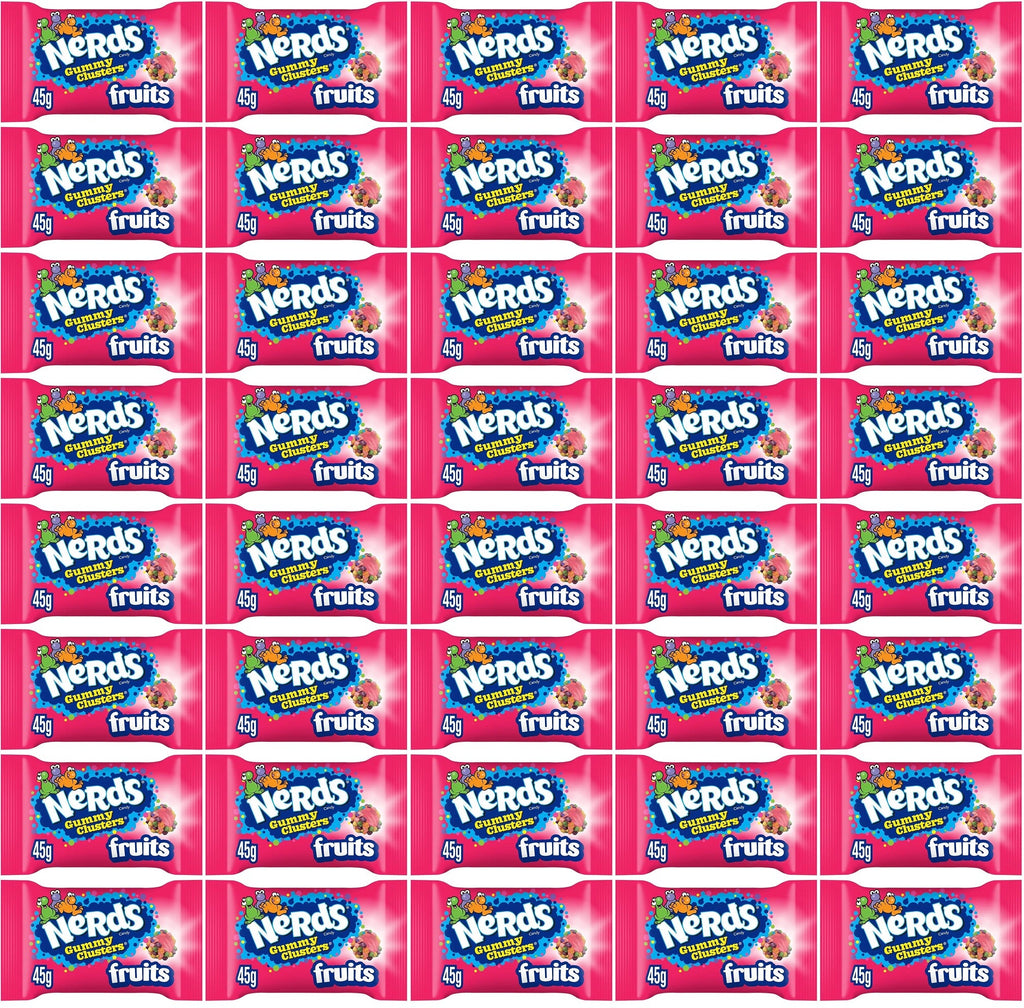 40 x Nerds Fruit-Flavour Candy Gummy Clusters 45G
