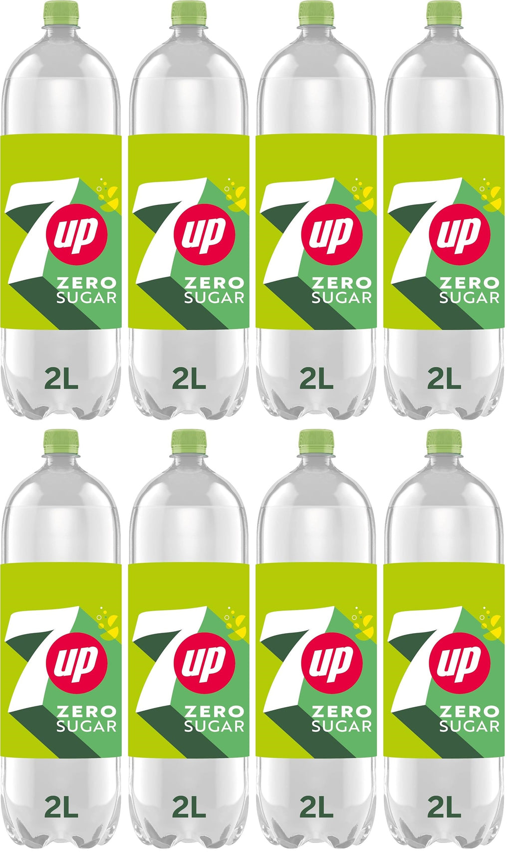 8 x 7Up Zero 2 Litres