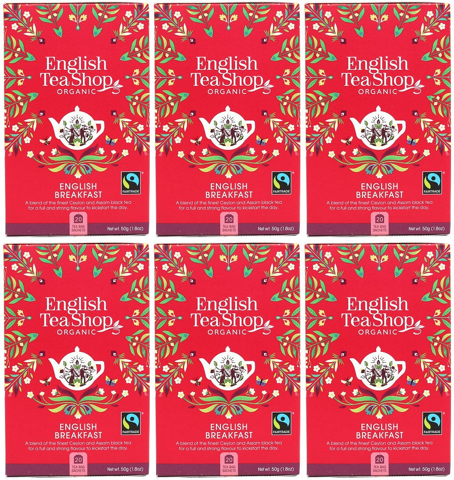 6 x English Tea Shop English Breakfast - 20Bags