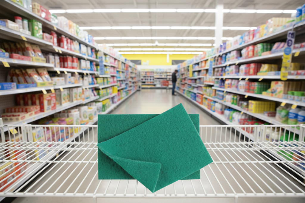 Green Scouring Pad
