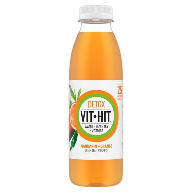 12 x Vit Hit Mandarin + Orange Green Tea + Vitamins 500Ml