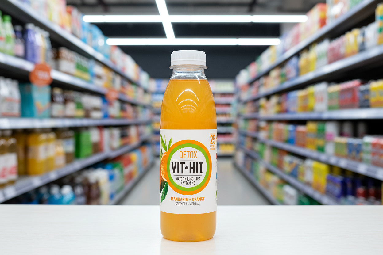 12 x Vit Hit Mandarin + Orange Green Tea + Vitamins 500Ml