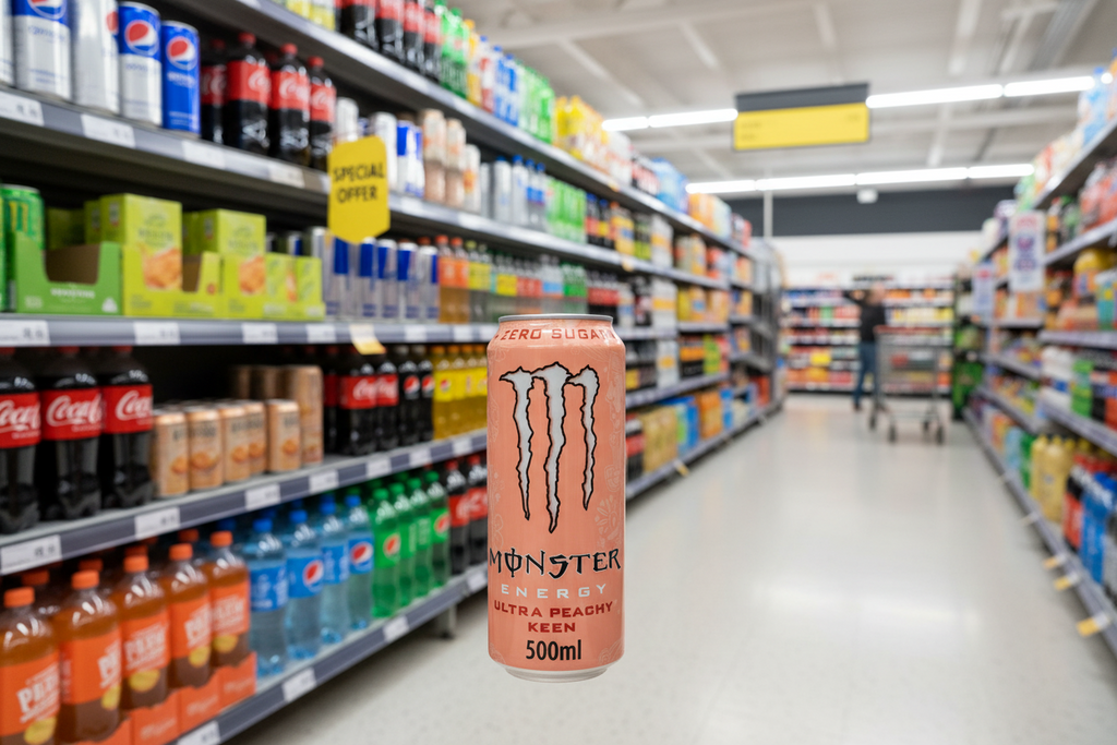 12 x Monster Energy Ultra Peachy Keen 500Ml