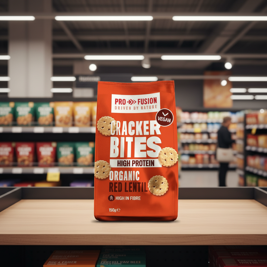 Profusion Org Red Lentil Cracker Bites - 150g