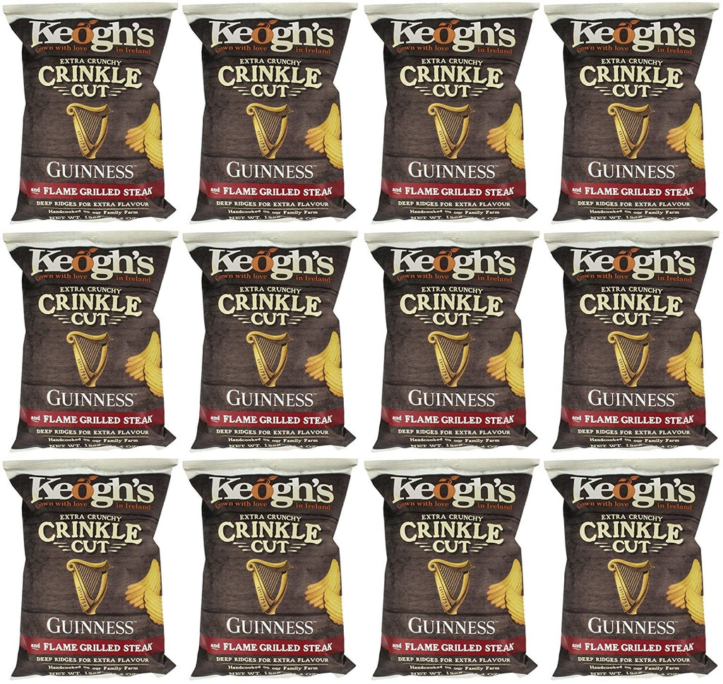 12 x Keogh's Crinkle Cut Guinness & Flame Grilled Steak 125G