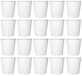 20 x Soup Container Clear Plastic Lid 8/12O