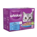 4 x Whiskas 1+ Fish Favourites In Jelly 12 X 85G (1.02Kg)
