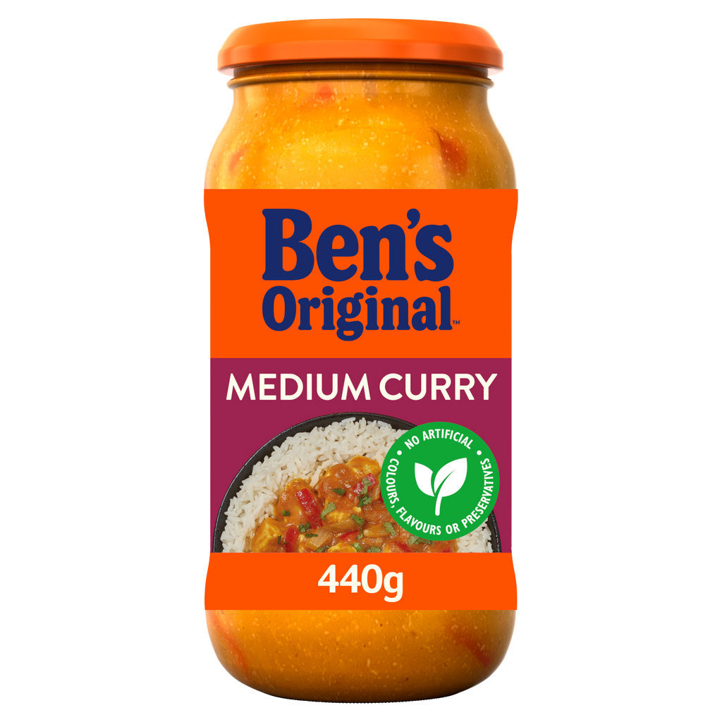6 x Bens Original Medium Curry Sauce 440G