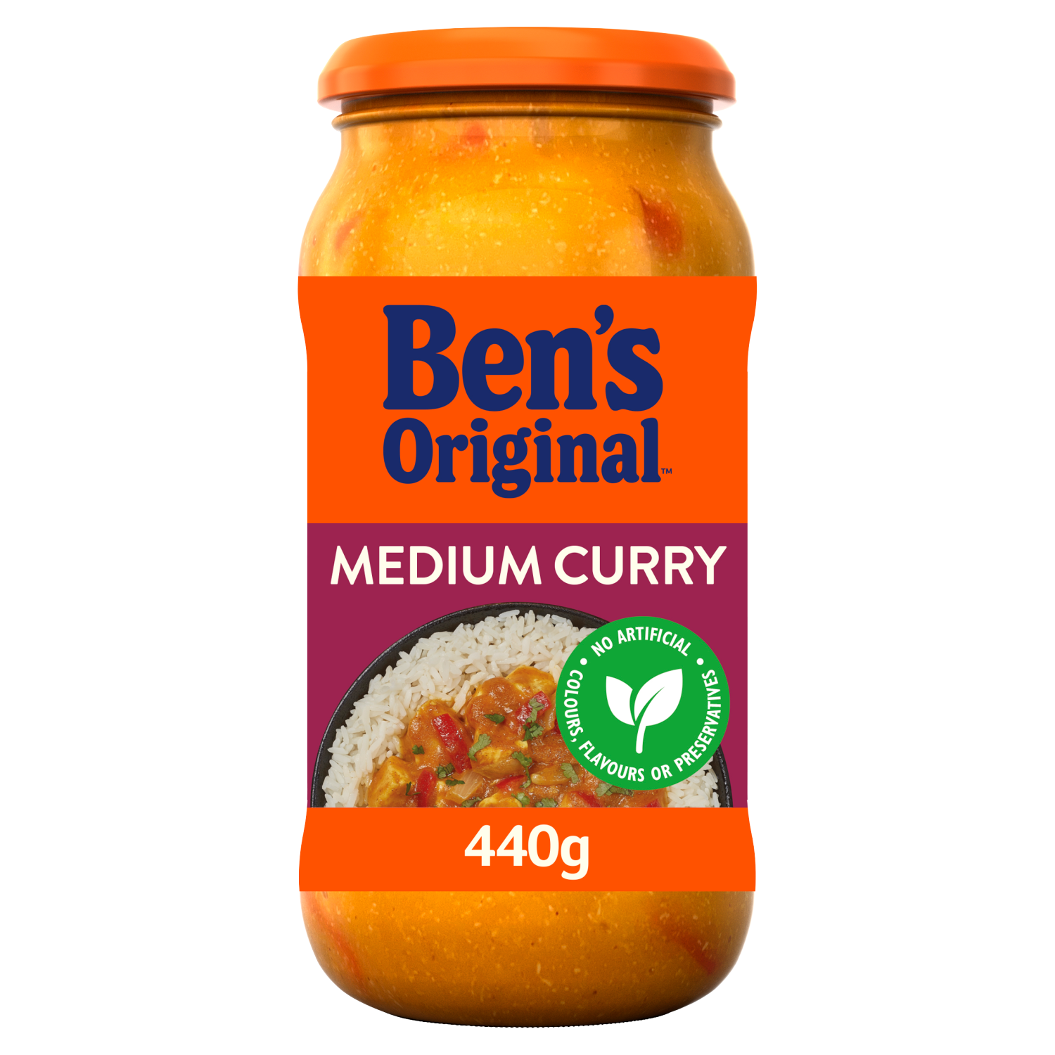 6 x Bens Original Medium Curry Sauce 440G