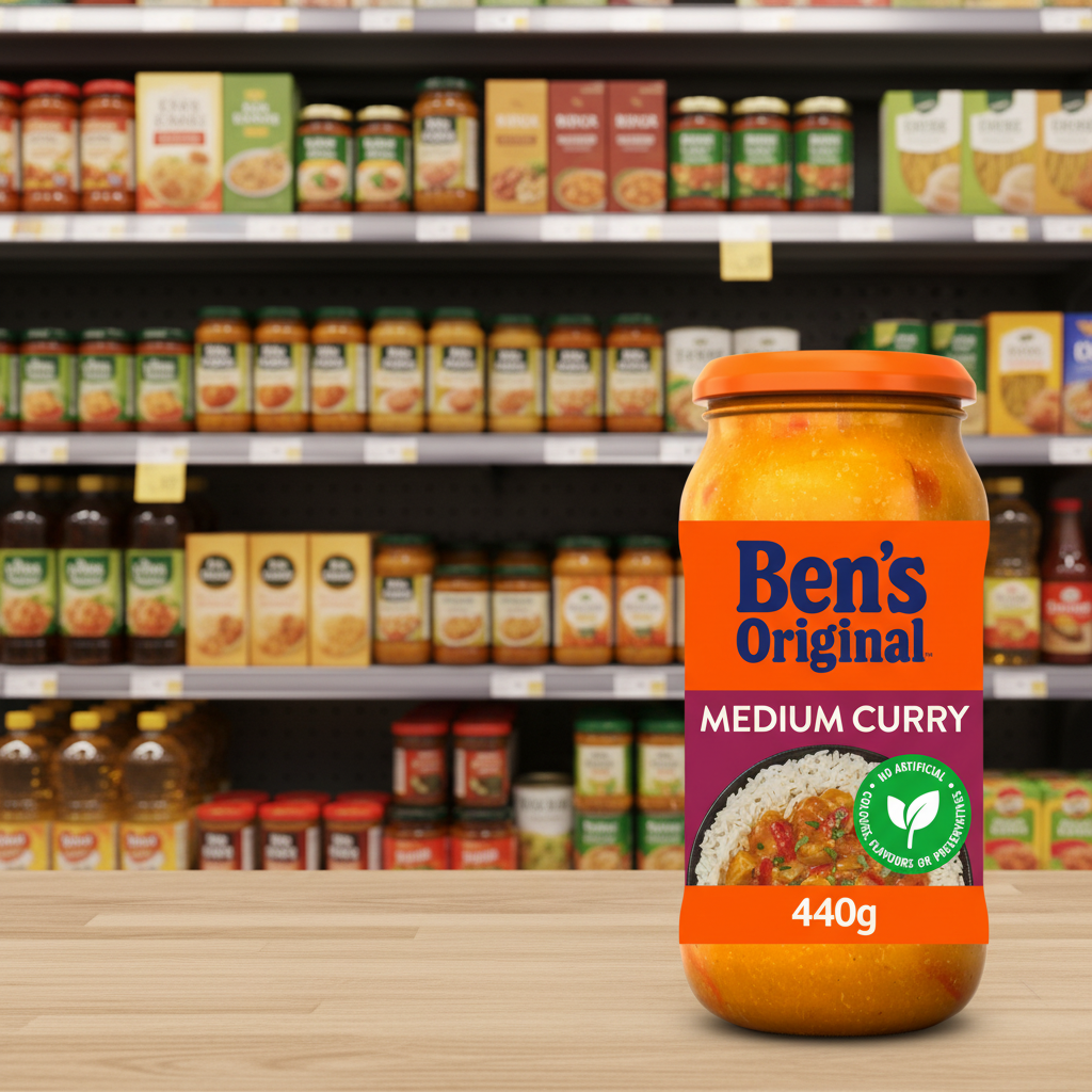 6 x Bens Original Medium Curry Sauce 440G