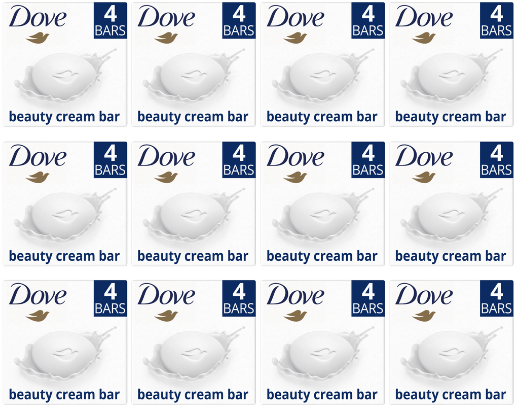 12 x Dove  Beauty Bar Original 4X 90 G
