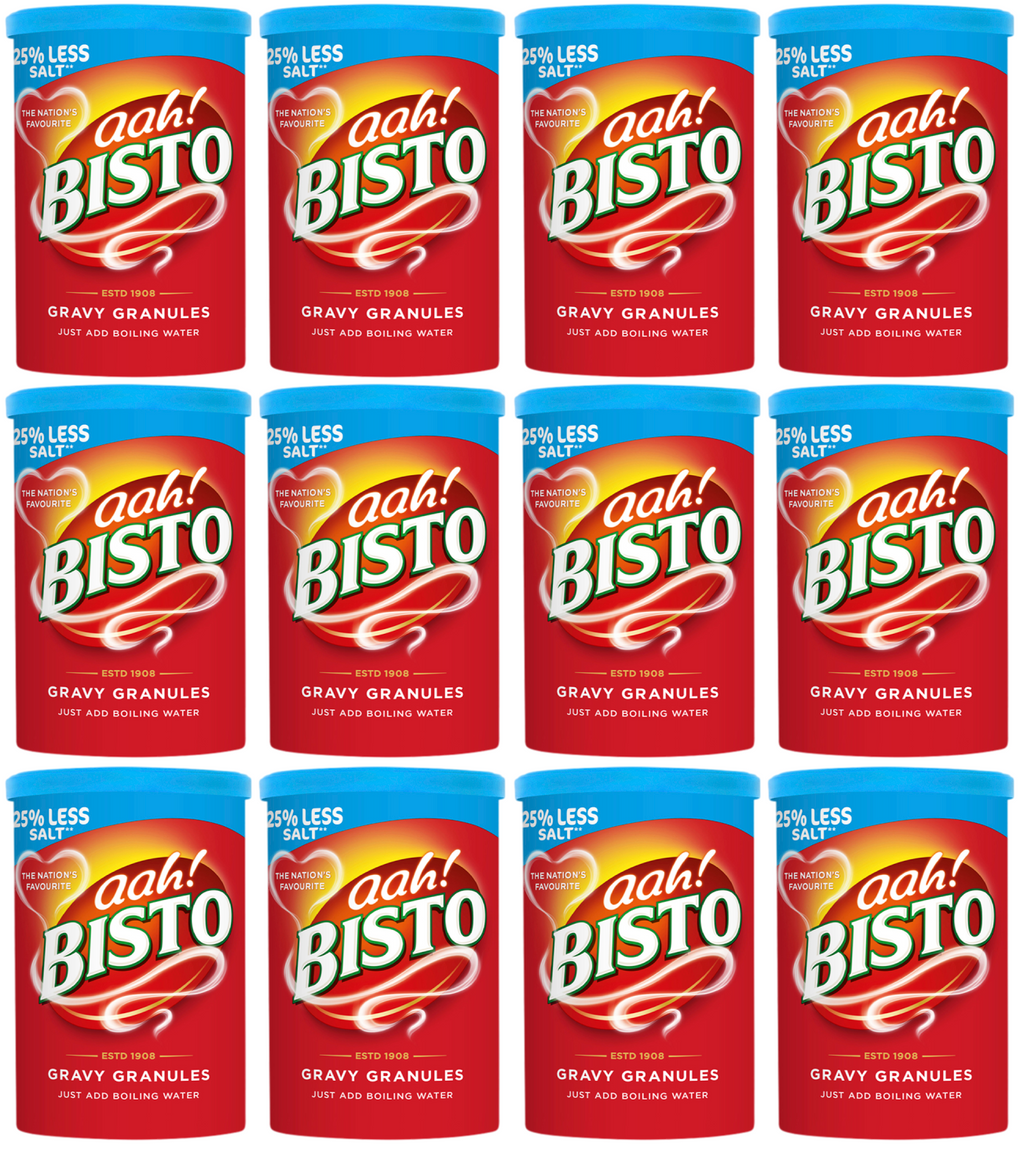 12 x Bisto Reduced Salt Gravy Granules 190G