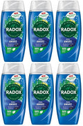 6 x Radox Mineral Therapy Body Wash Feel Awake 225 Ml