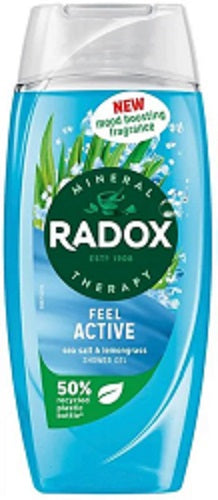 6 x Radox Mineral Therapy Body Wash Feel Active 225 Ml