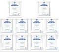 10 x Shabra Classic White Hdpe Bags 200Mm X 250Mm