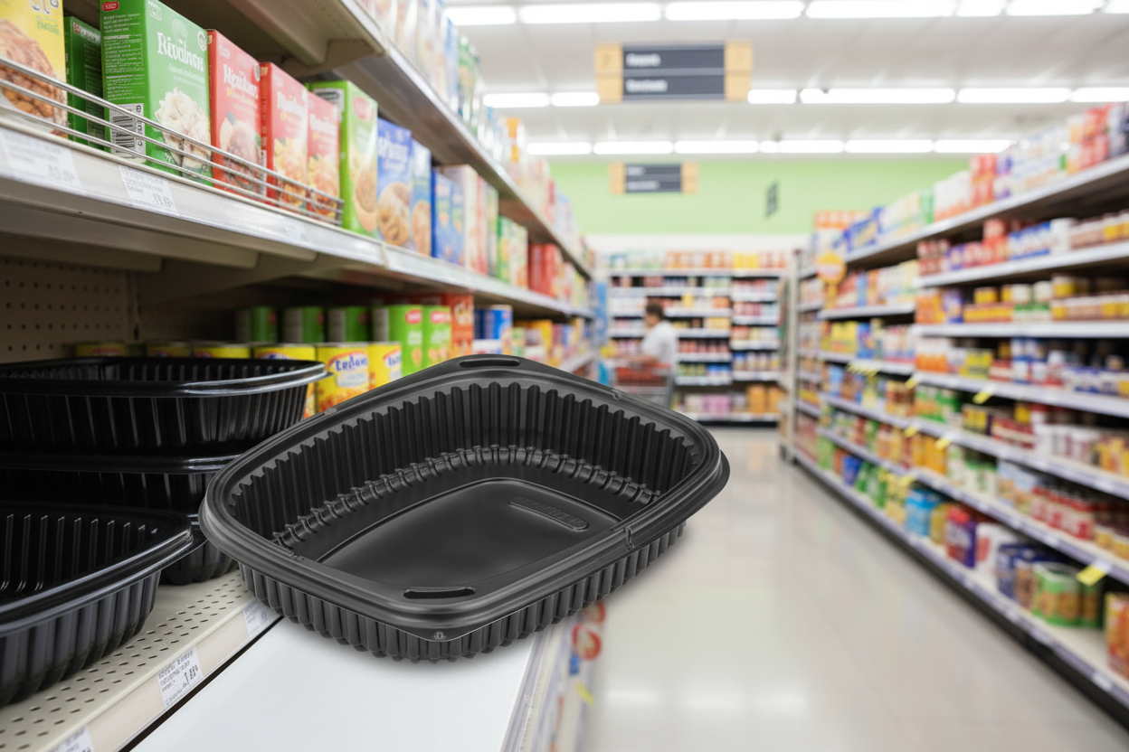 40 x Microwave Container 24Oz 1 Compartment Cook