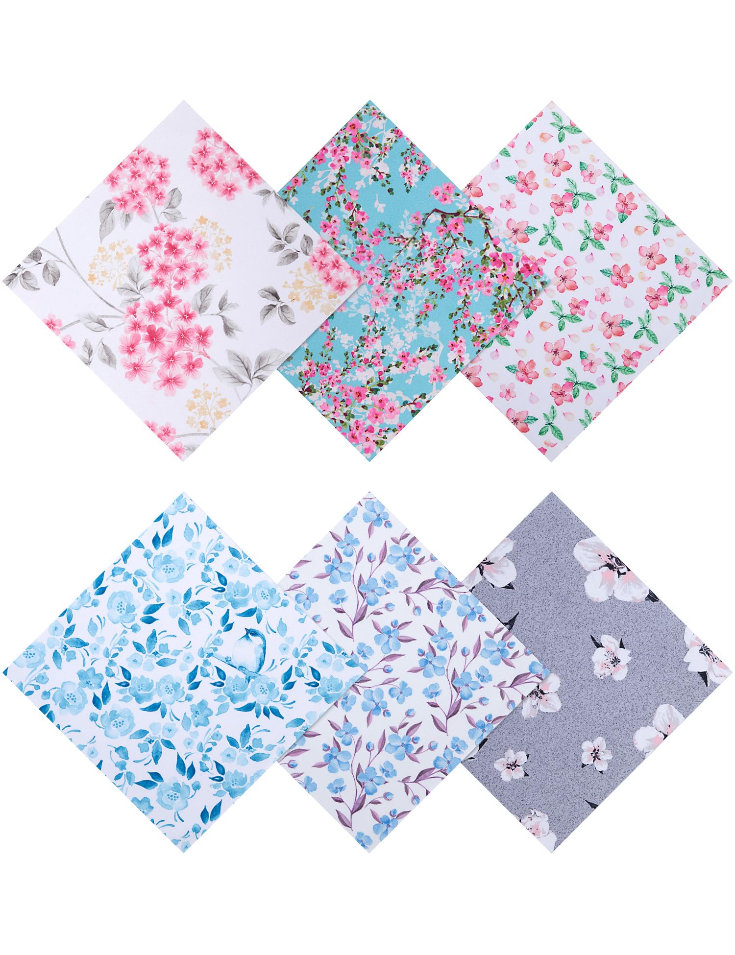 6PCS Thickened Glasses Cleaning Cloths – Elegant Flower Design