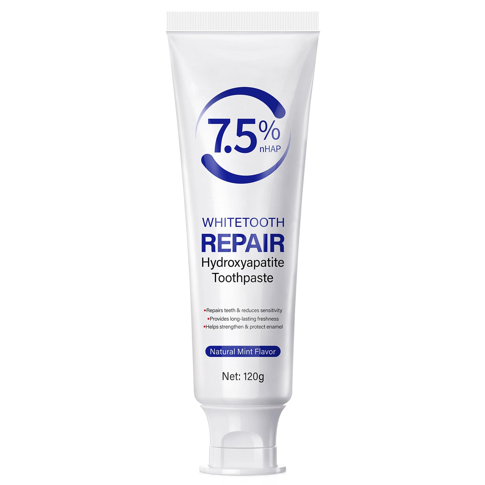 7.5% Hydroxyapatite Toothpaste – Enamel Protection, Fluoride-Free, Gentle Mint