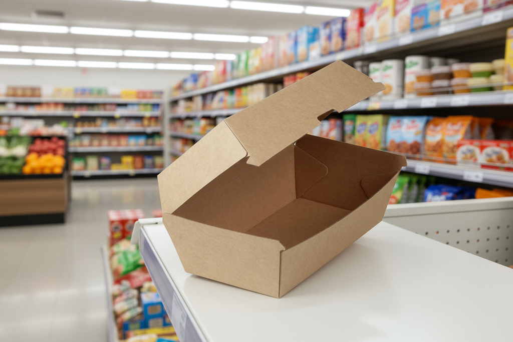 4 x No.9 Corrugated Snack Box Clam Shell 50Pk X 4