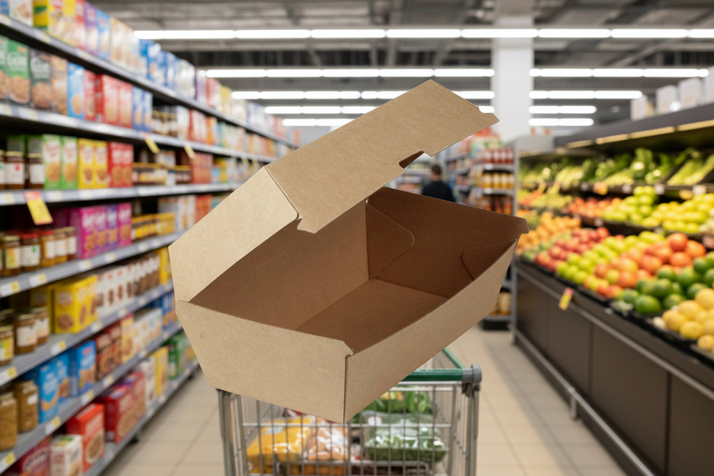 No.9 Corrugated Snack Box Clam Shell 50Pk X 4
