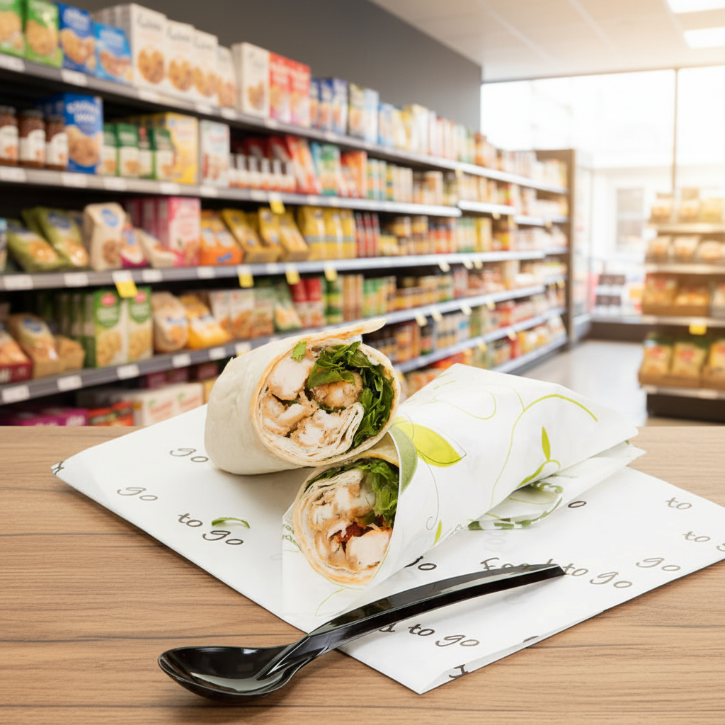 Food-To-Go Greaseproof Sheets -350 X 450Mm -960 Compostable