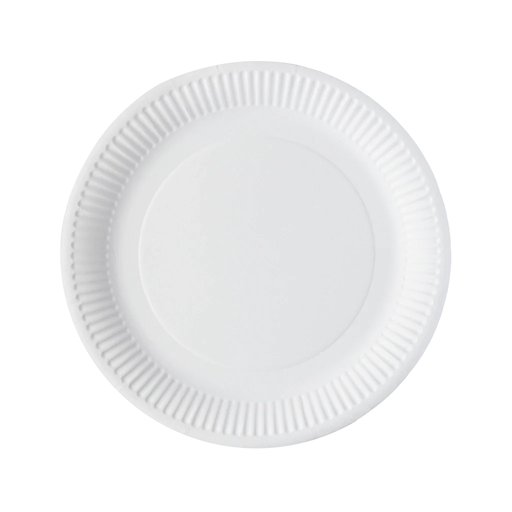 10 x Green Spirit 7 Round Paper Plates