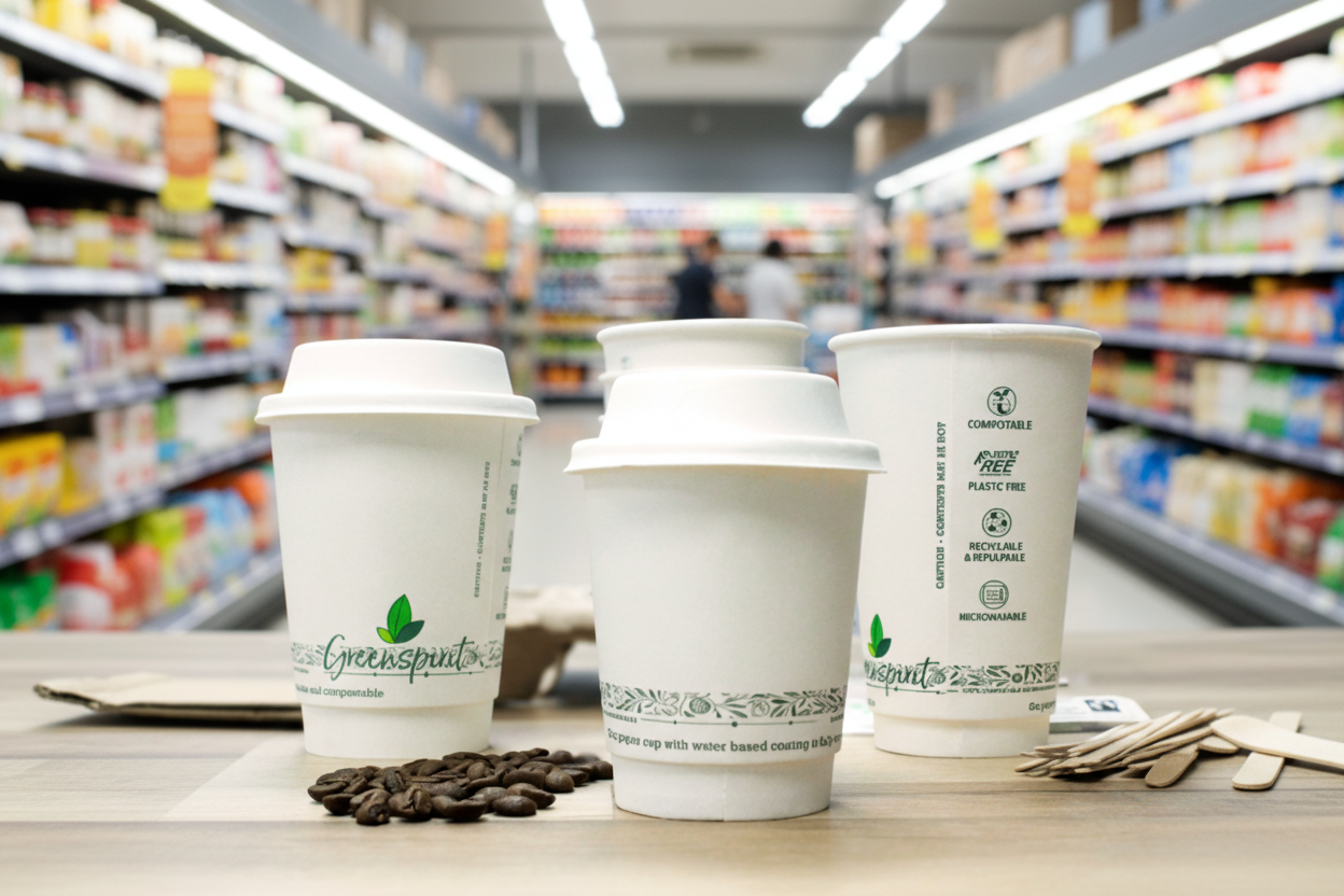 20 x Cup Double Wall 12Oz Plastic Free
