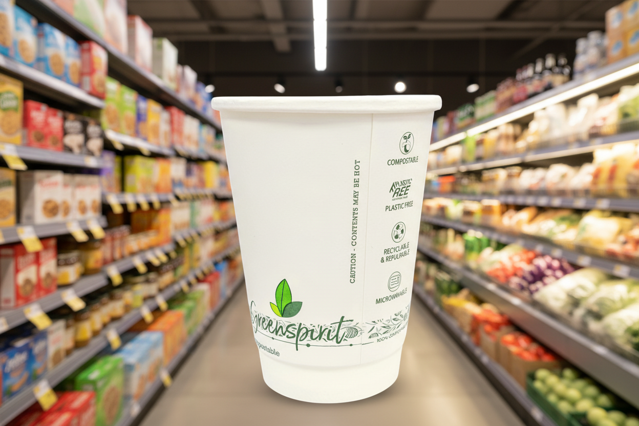 16Oz Gs Double Wall Cup Plastic Free  25X20